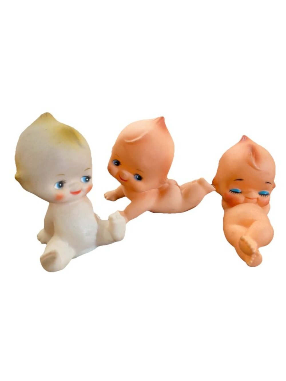 Vintage Lot Of 3 Kewpie Dolls For Arts Crafts Doll Making Hong Kong 80s
